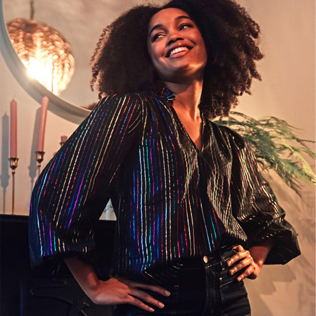 Electra Metallic Rainbow Blouse