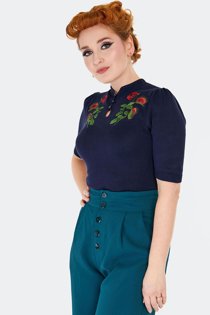 Venus Fly Trap Sweater