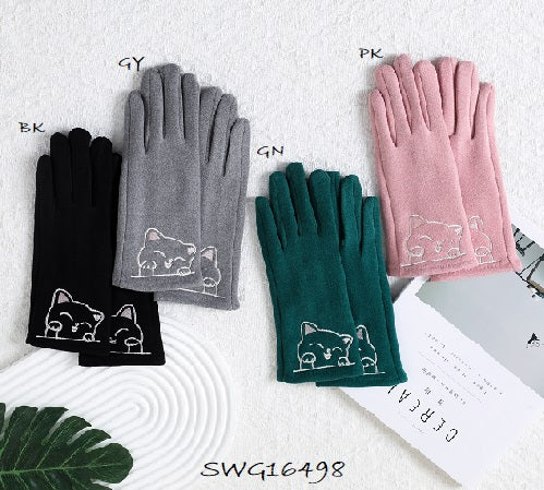 Cutest Kitty Gloves: Black