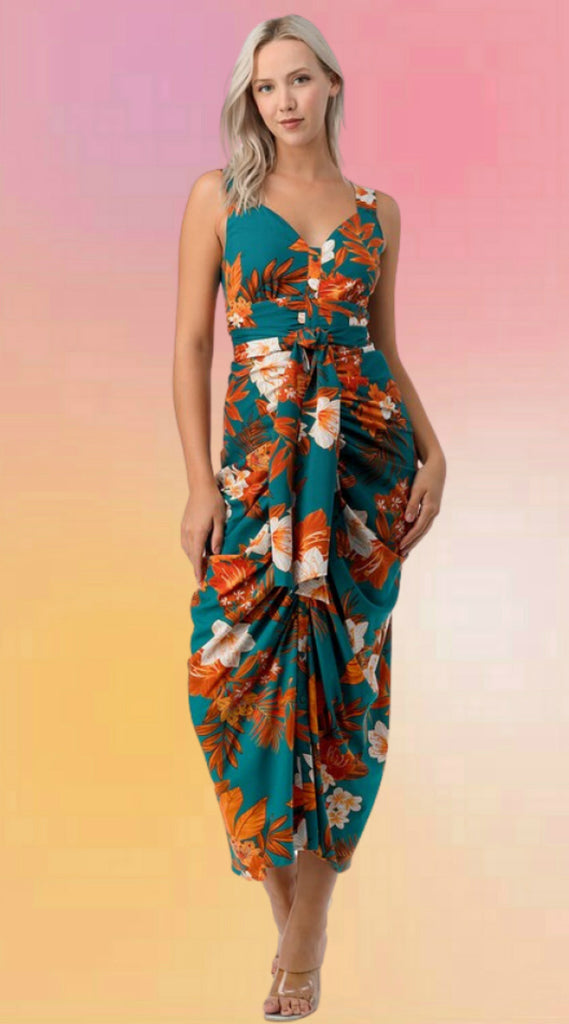 Tropical Gathering Dress