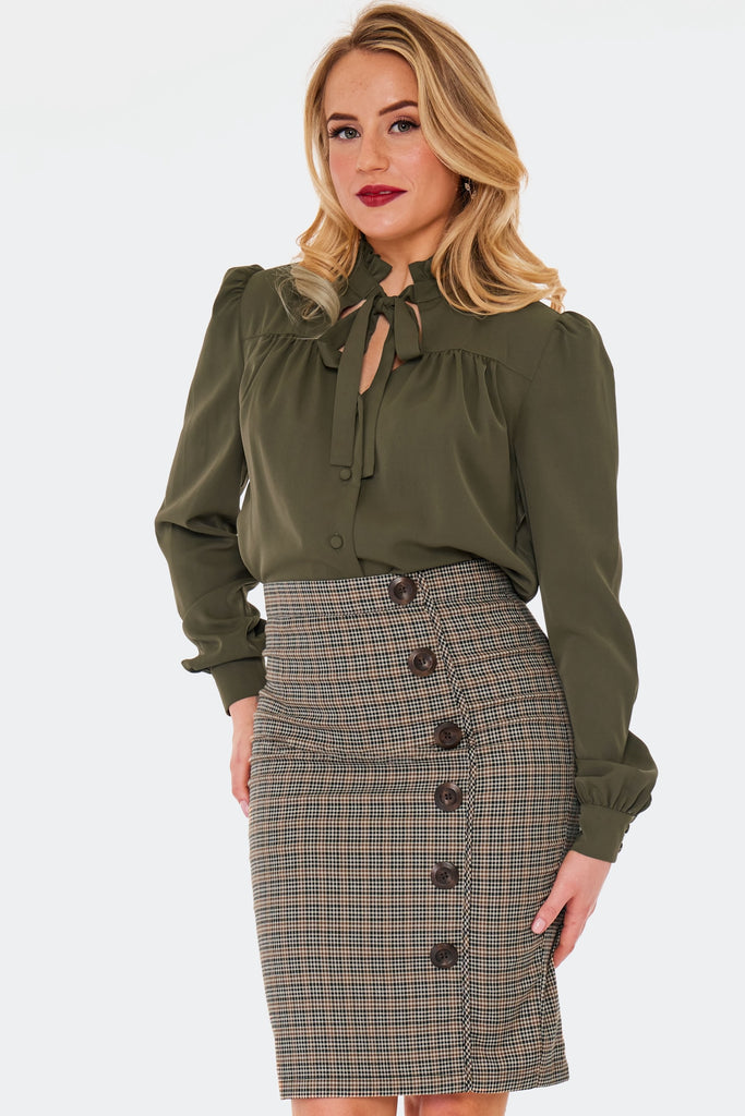 Pleated Suspender Pants