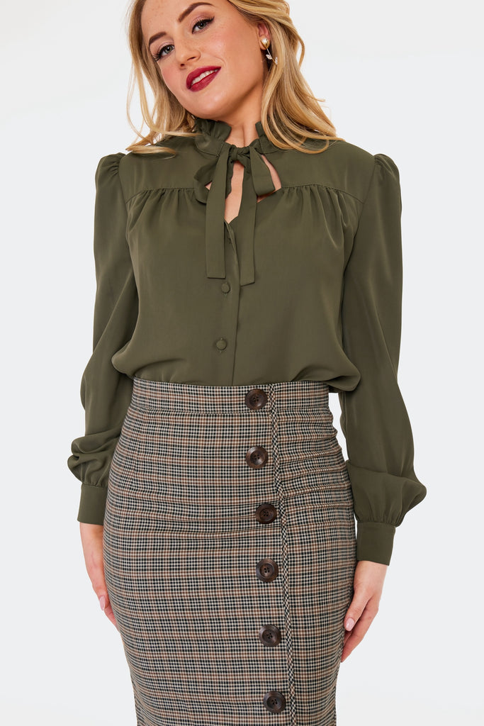 Pleated Suspender Pants