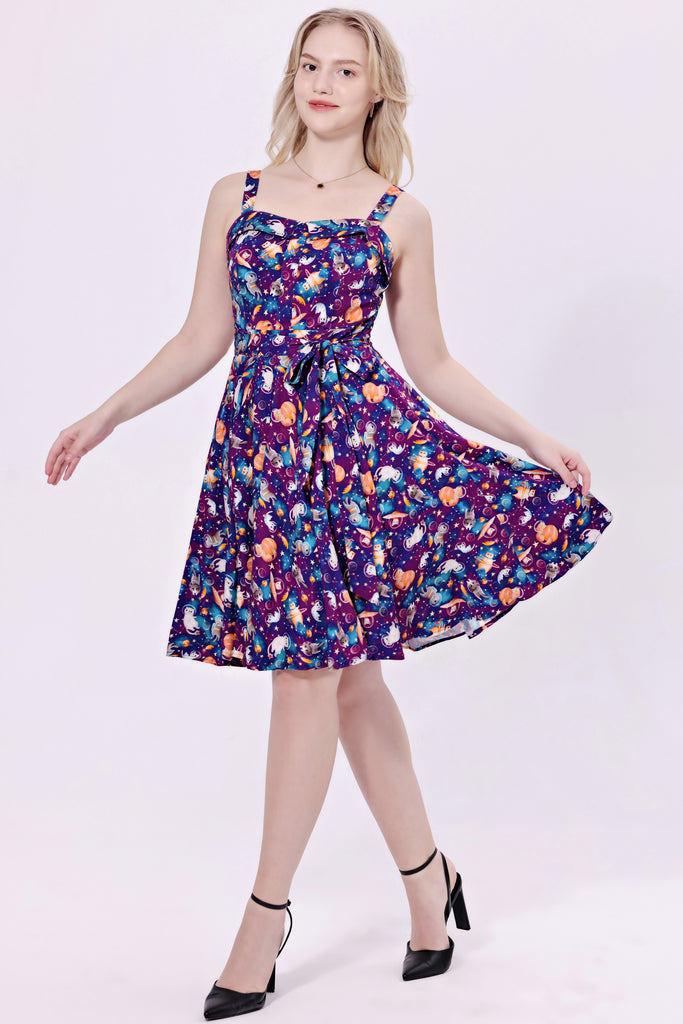 Space Cats Soysilk Dress