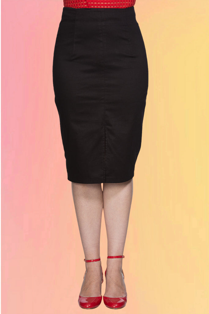 Classic Black Wiggle Skirt