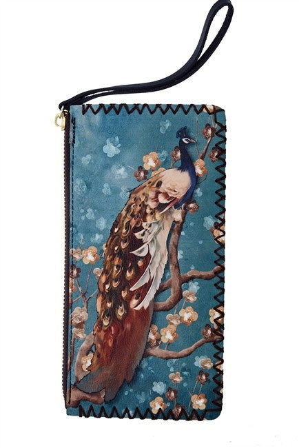 Peacock Walk Wristlet Wallet