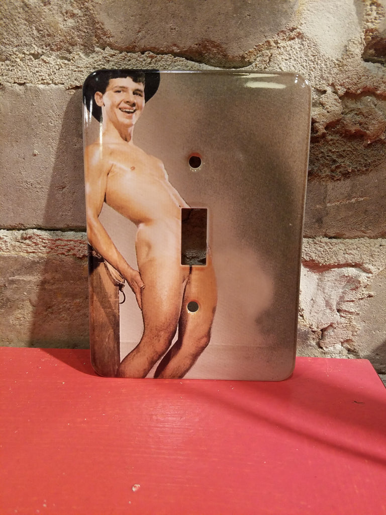 Cheeky Cowboy Light Switch Plate