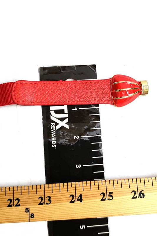 Skinny Bow Buckle Belt