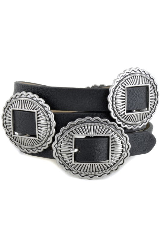 Skinny Western Concho Belt