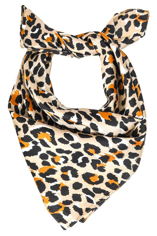 Classic Leopard Silky Scarf