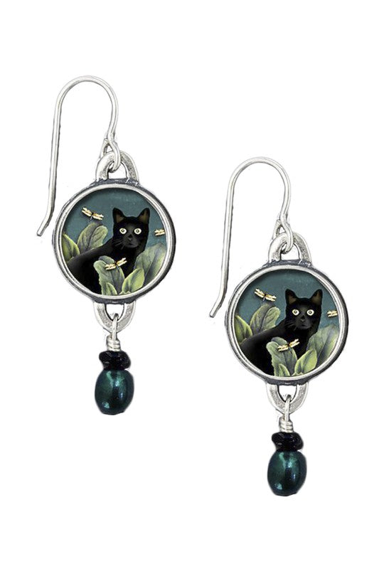 Curious Cat Earrings