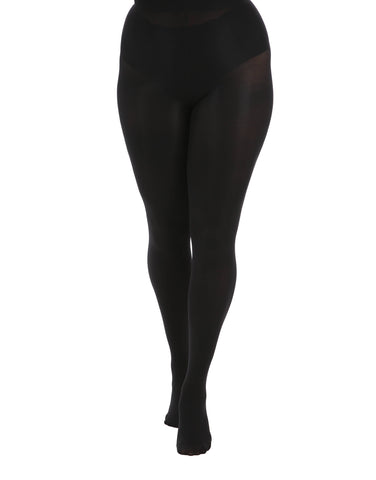 Opaque Diamond Tights: Forest Green / 16-18: XL