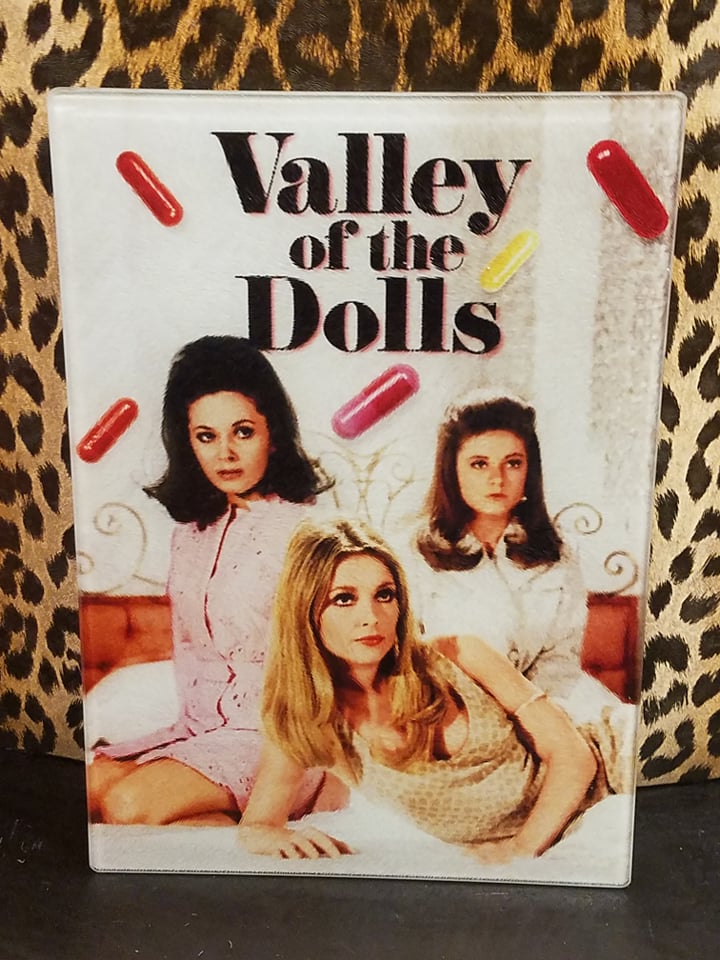Valley Of The Dolls Glass Cutting Board