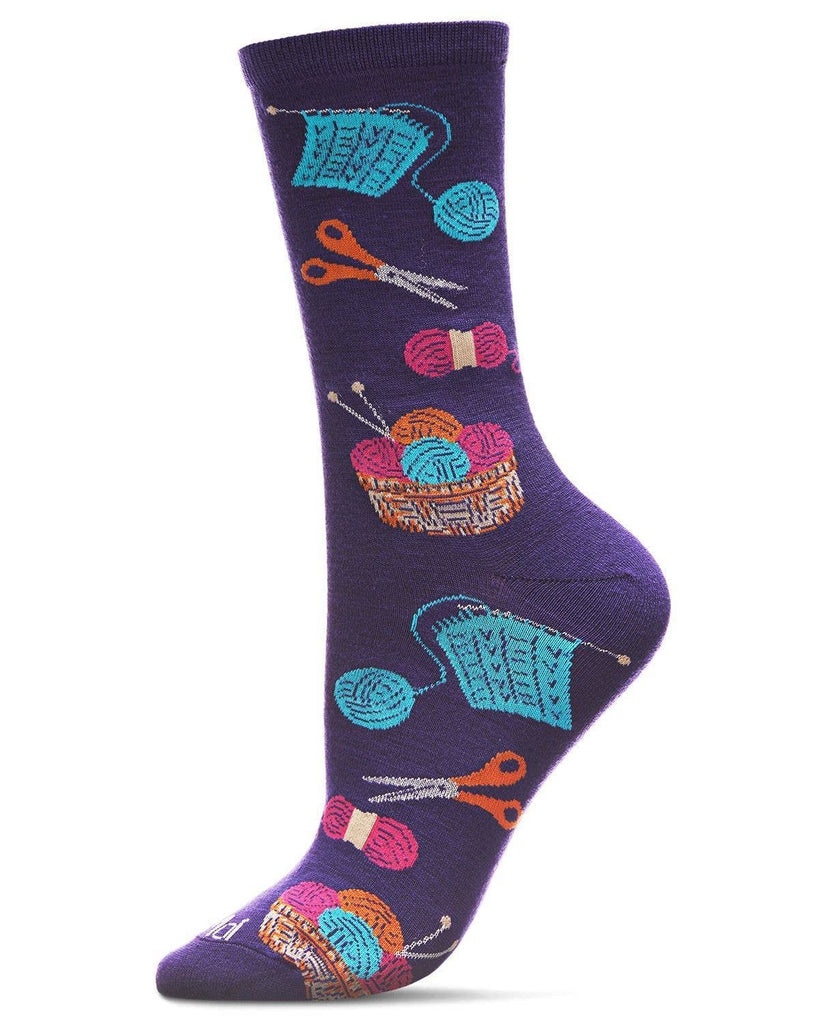 Knitting Bamboo Blend Crew Socks