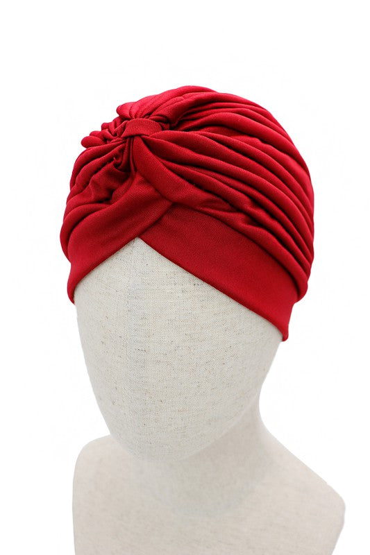 Burgundy Classic Vintage Style Head Wrap