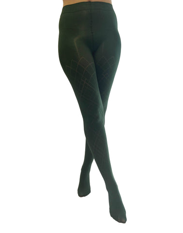 80 Denier Opaque Tights: Slate Grey / One Size