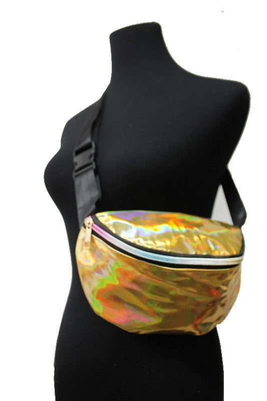 Roller Disco Fanny Pack: Gold