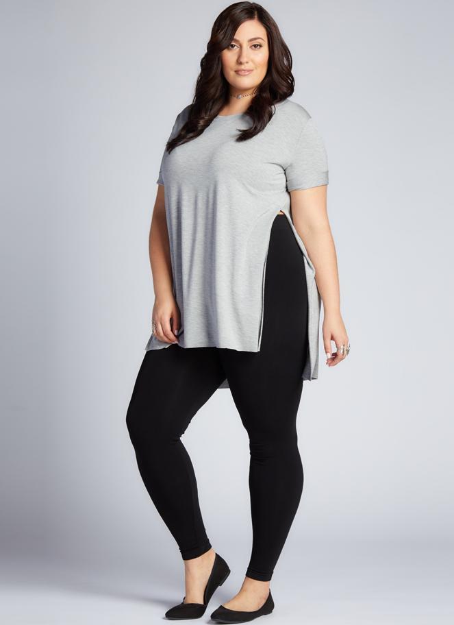 Bamboo Leggings: Black : Plus Size