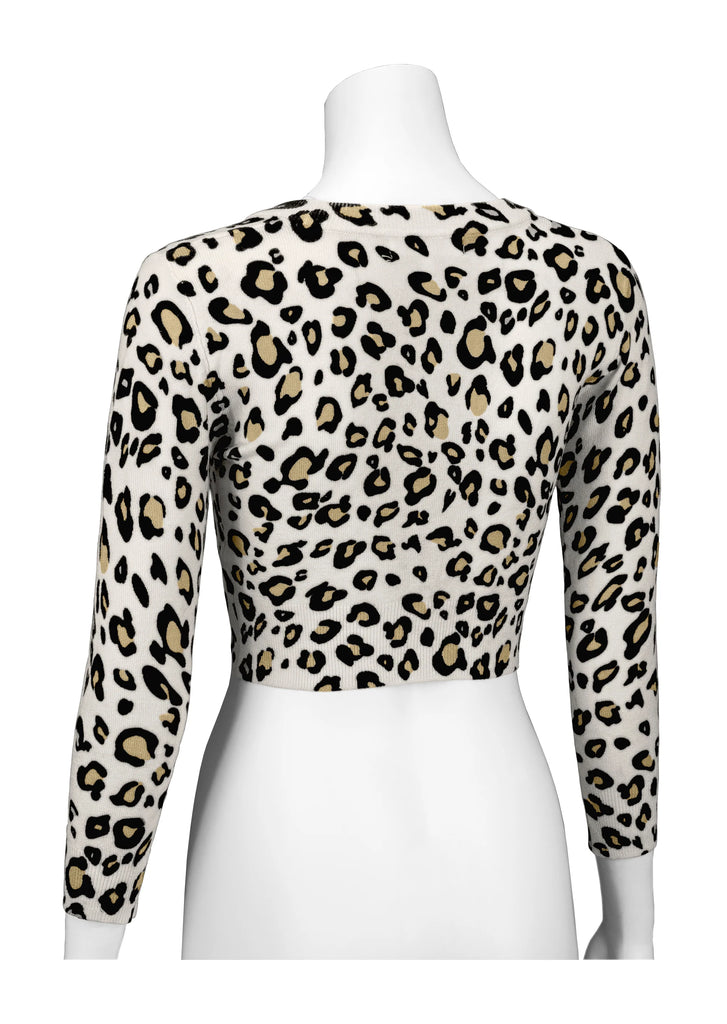 Leopard Cropped Cardigan