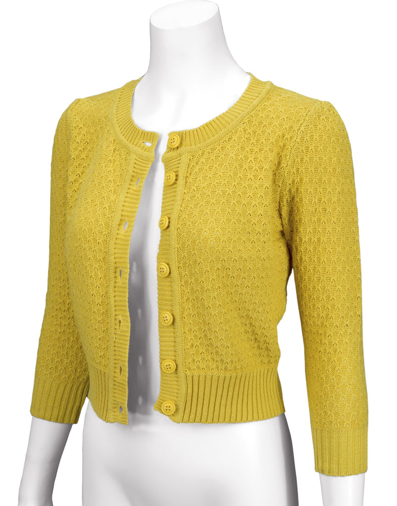 Vintage Style Crochet Cardigan: Honey