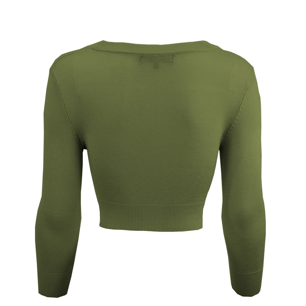 Sage Cropped Cardigan