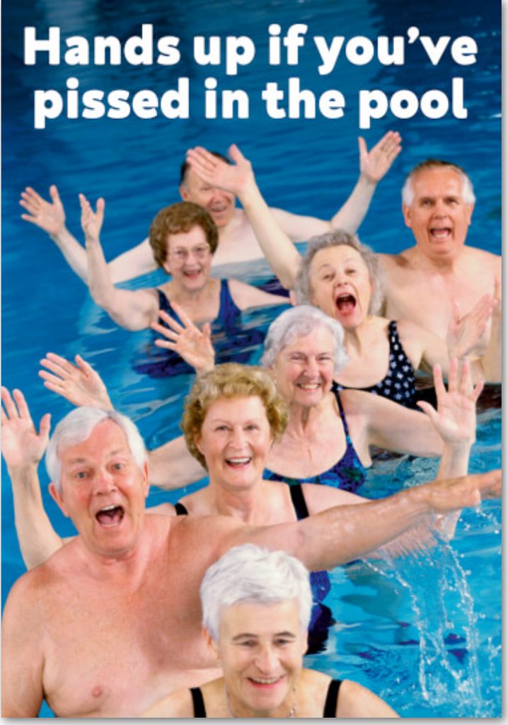 Hand Up In The Pool You Card