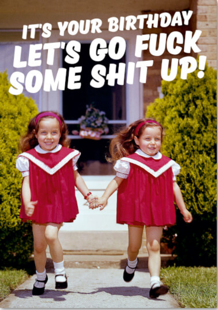 Let's Go Fuck Shit Up Card