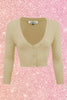 Taupe Cropped Cardigan