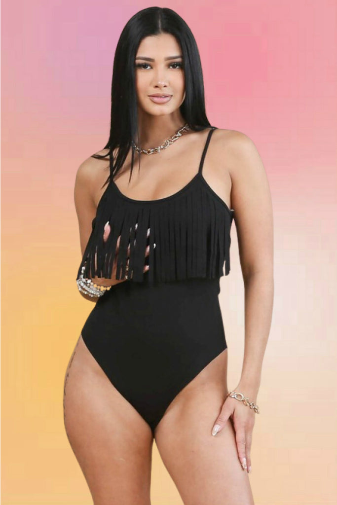 Cowgirl Bodysuit: Black