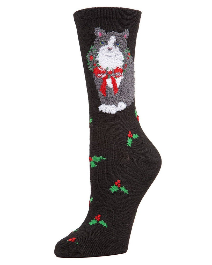 Christmas Cat Crew Socks