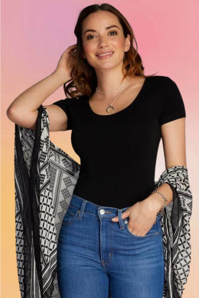 Bamboo Ballet Tee: Black