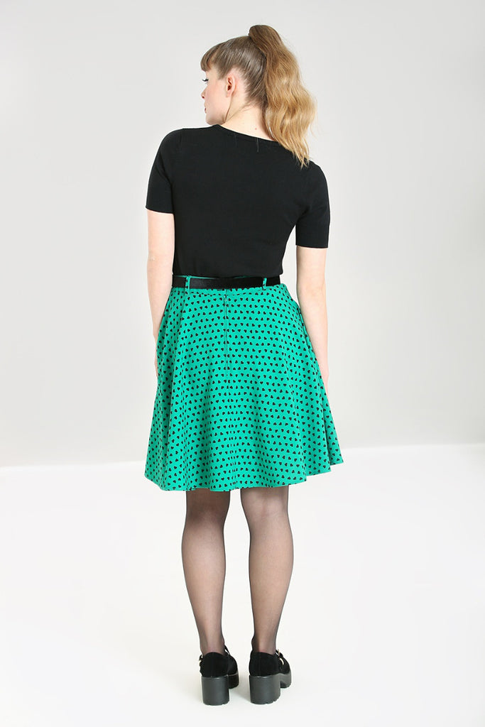 Polka Dot Hearts Skirt