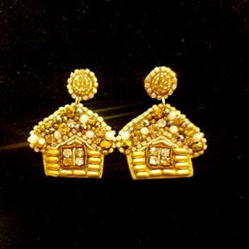 Gingerbread House Earrings