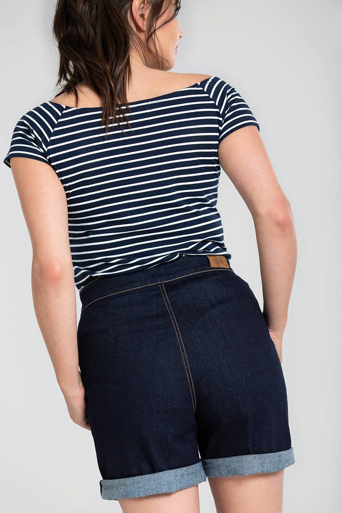 Classic Hi-Waisted Denim Shorts