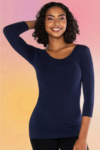 Bamboo Turtle Neck: Navy Blue