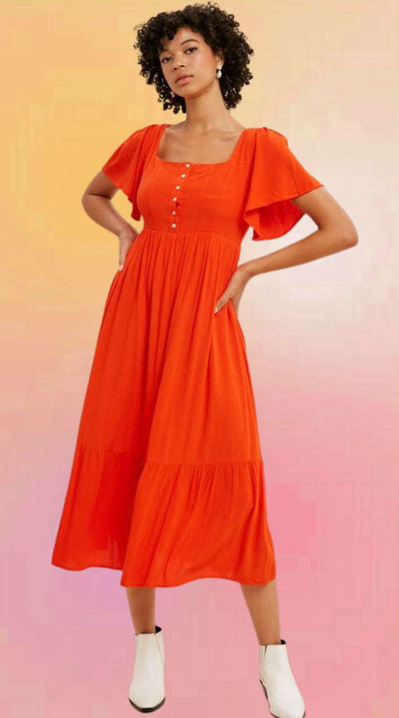 Fluttering Flame Dress