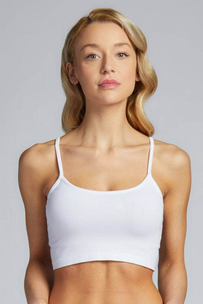 Bamboo Tankini Top: White