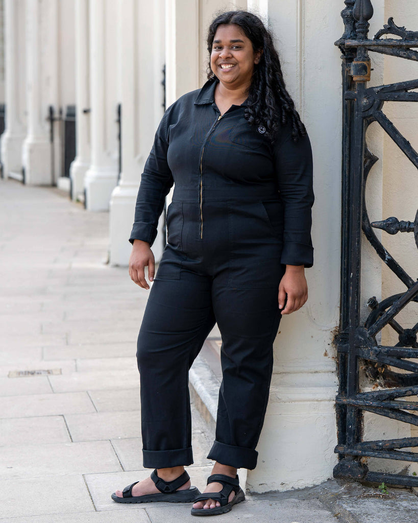 Rebel Jet Black Boiler Suit