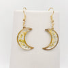 Pressed Flower Moon Earring