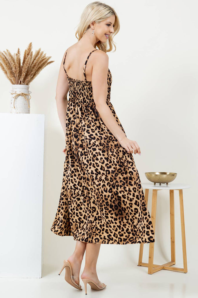 Leopard Print Cami Dress