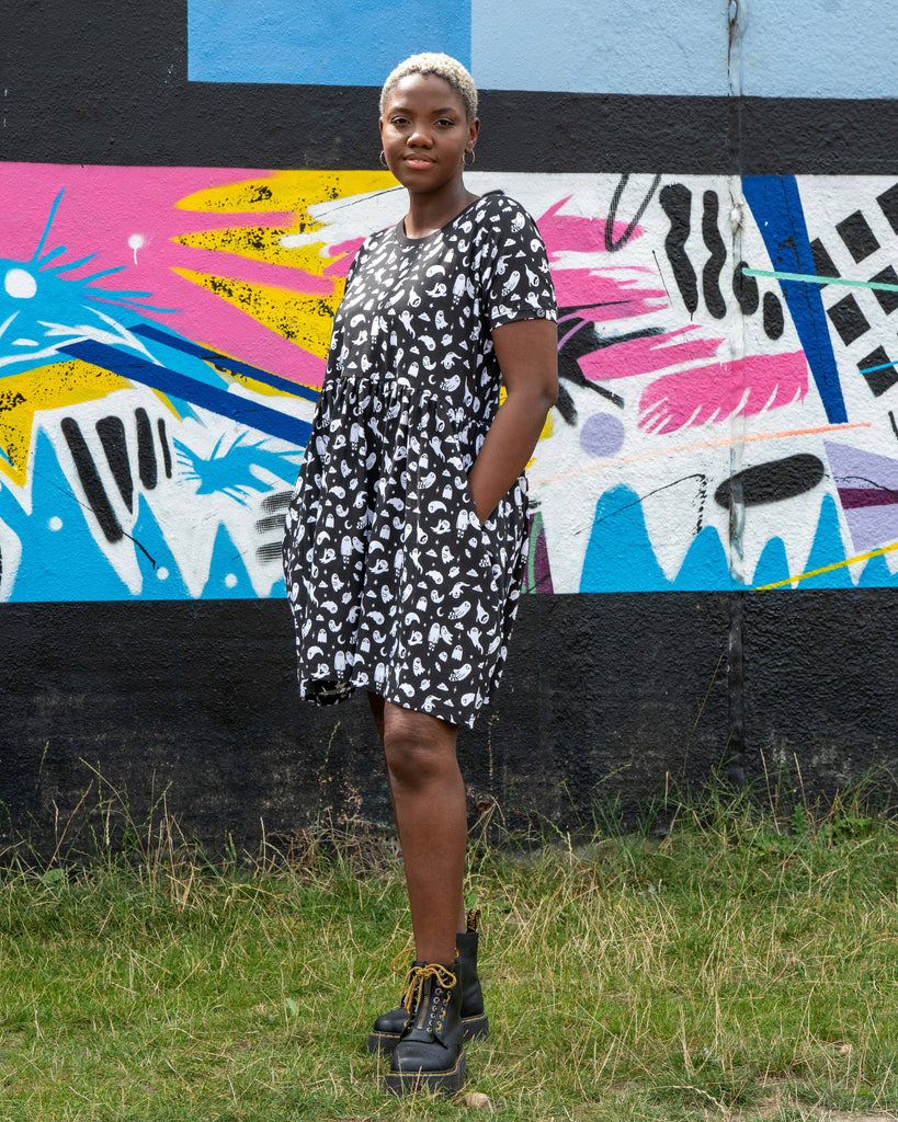Ghosties Oversized Smock Dress