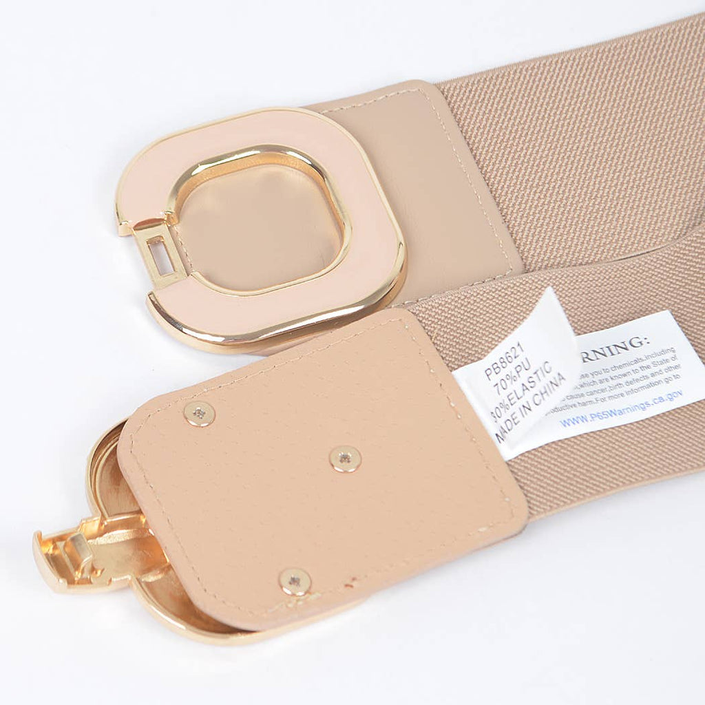 Sixties Style Stretch Belt: Hot Pink