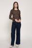 Crew Neck Leopard Print Sweater