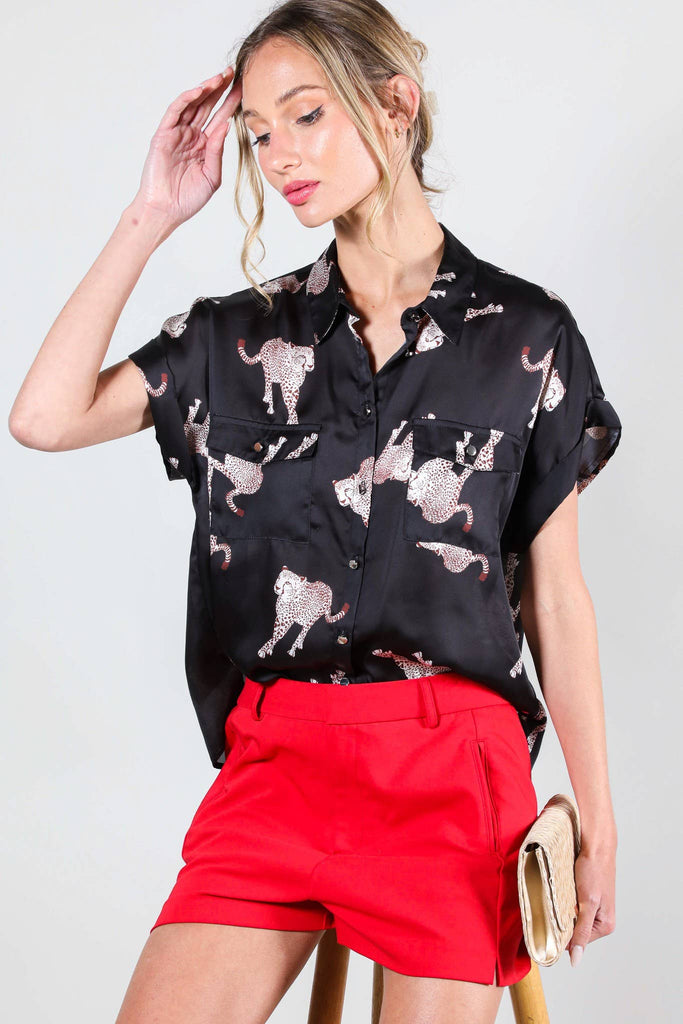 Leaping Leopards Blouse