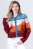 Western Movie Cardigan: Blue Sky