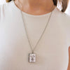 Book Locket Necklace - Where the Sidewalk Ends: Stainless Steel