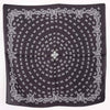 Black Silky Western Bandana