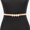 Metal Multi Heart Buckle Belt: Silver