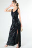 Stretch Sequin Maxi Dress