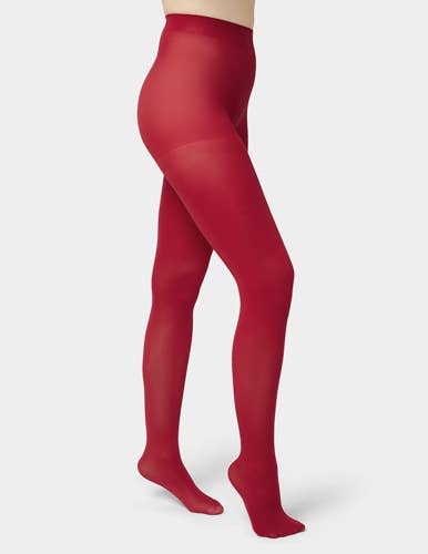Super Opaque Control Top Tights-90 Denier: Forest Night / 3