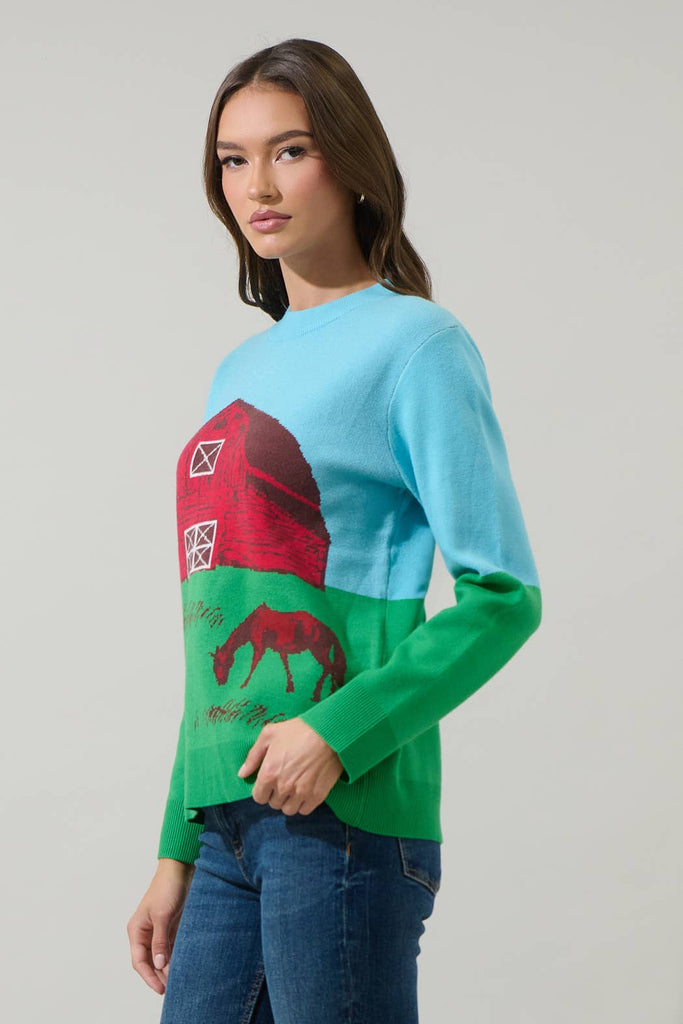 Painted Barn Cozy Knit Sweater